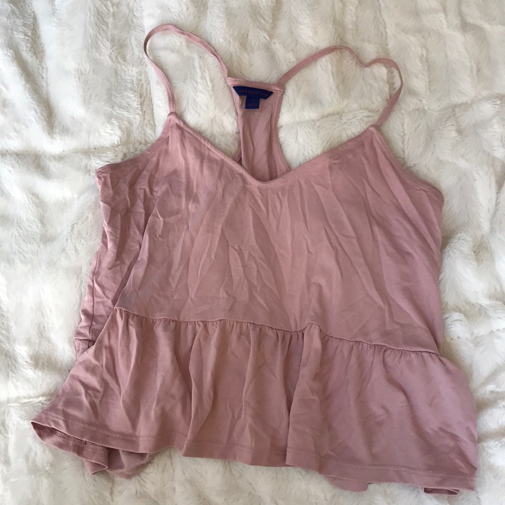 Pink flowy tank top